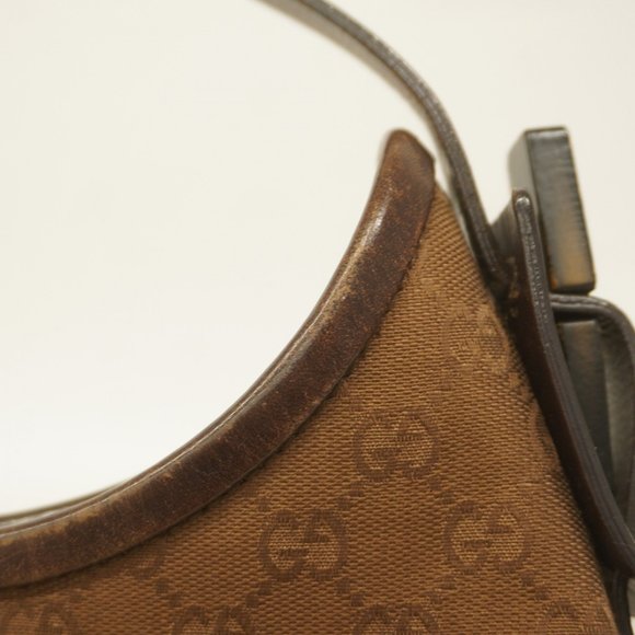 Gucci GG Canvas Shoulder Bag 107752 Brown Women's - Picture 8 of 10
